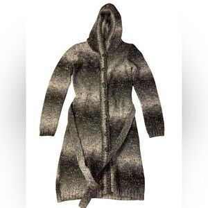 H&M MAMA Alpaca Mohair Blend Ombre Hooded Long Cardigan - Small